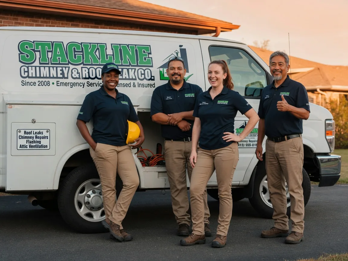 Chimney flashing repair company in Maple, NC